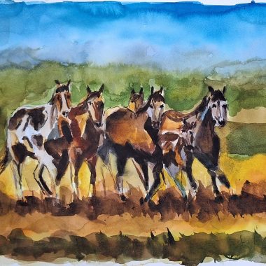 ציור מקורי: הציור המקורי בצבעי מים 