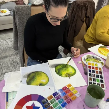 חוג ציור ברמלה, ציור בצבעי מים