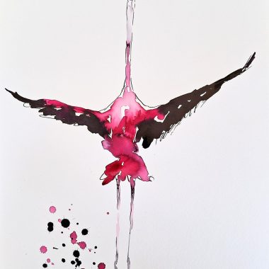 ציור מקורי: הקובץ il_fullxfull.5705248821_mkdi.jpg מציג פלמינגו במעוף עם כנפיים ורודות ושחורות, המביא קסם דינמי ומופשט — מושלם כקישוט ציפורים בעבודת יד או כאמנות קיר מושכת עין לחלל שלכם. מוסיף צבע וייחודיות לכל חלל.